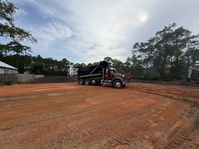 Graded Site — Dump Truck Fleet